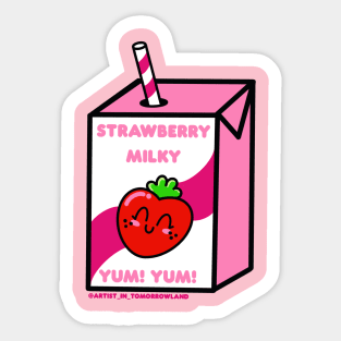 Strawberry Milk Sticker